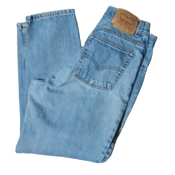 Vintage Levis 550 Jeans Womens Size 12 S Relaxed Fit Tapered Leg Made in USA Hig - Picture 1 of 16